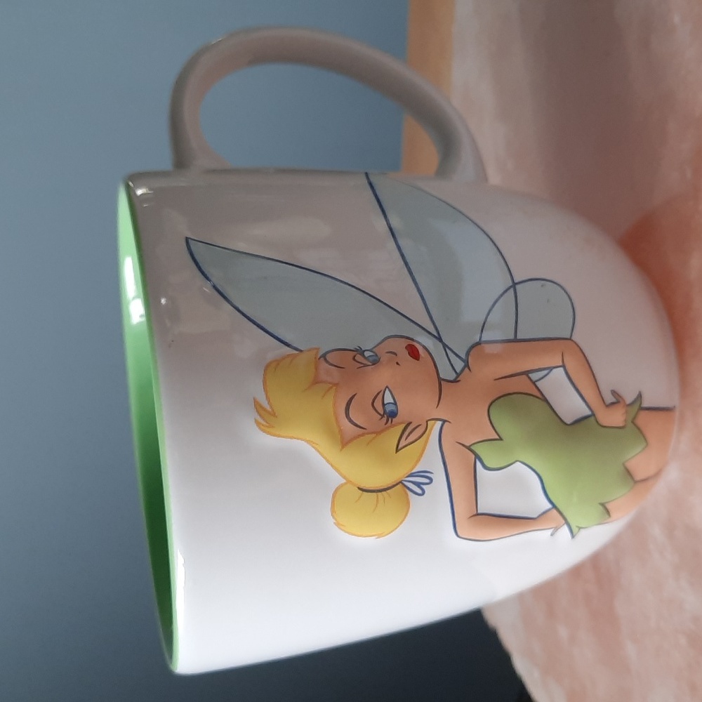 Disney Store Peter Pan's Sassy Tinkerbell  3D Ceramic Coffee/Tea Mug 16 oz.